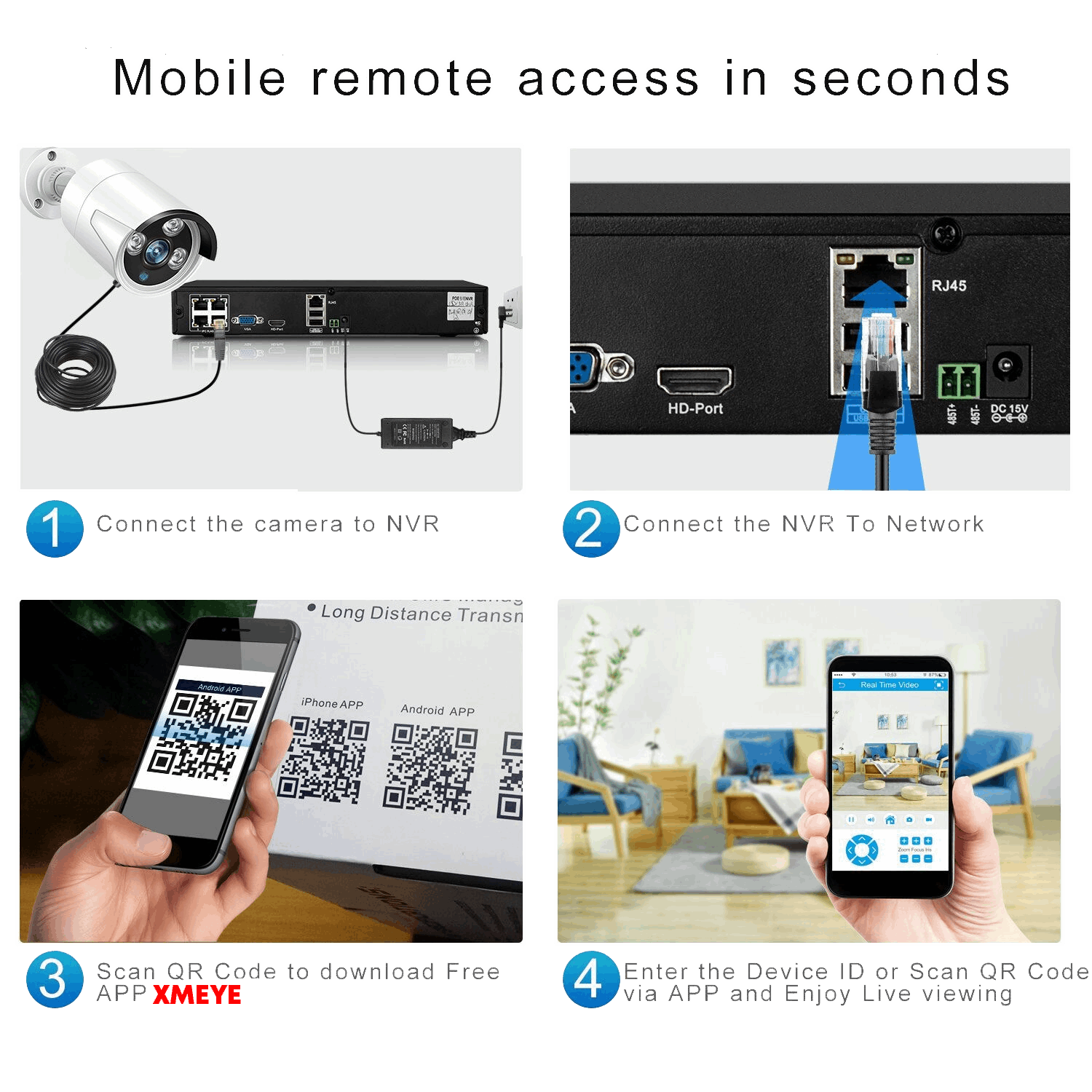 CEG 5MP H.265+ 4CH PoE Security Camera System Kit Audio Rj45 5MP IP FaceDetection Outdoor Waterproof CCTV Video Surveillance - Bargain Stock CEG 5MP H.265+ 4CH PoE Security Camera System Kit Audio Rj45 5MP IP FaceDetection Outdoor Waterproof CCTV Video Surveillance - Bargain Stock